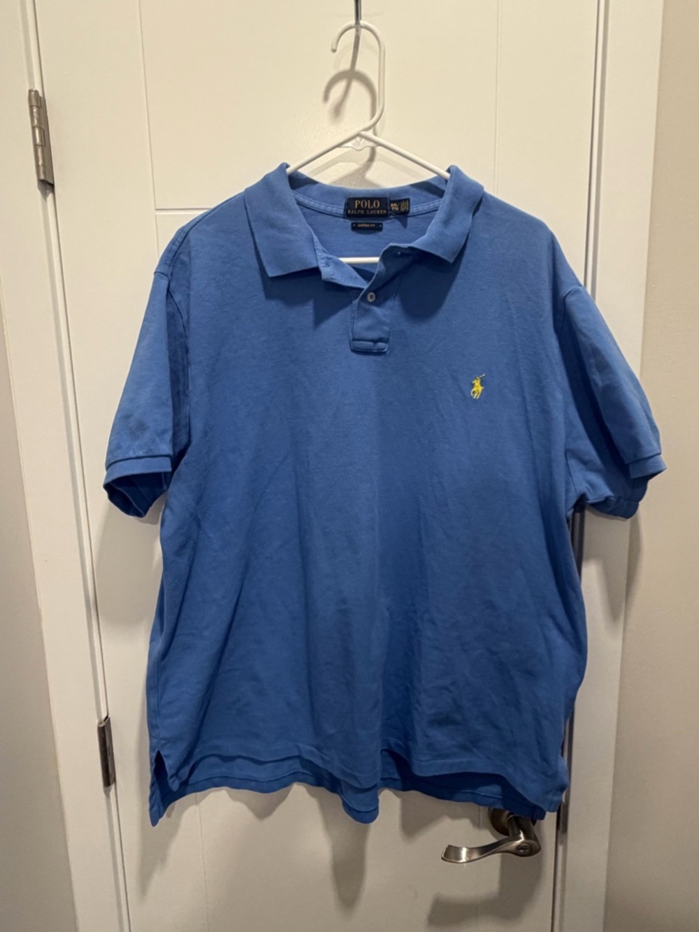 Ralph Lauren Men’s Blue Polo with Yellow Pony Logo